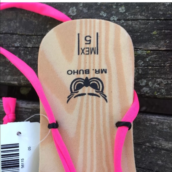 Mr Buho Lace Up Ankle Wrap Sandal Flat Flip Flop 7 - Picture 7 of 8